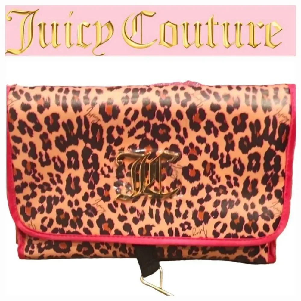 Juicy Couture Leopord Logo Hanging Cosmetic‎ Bag